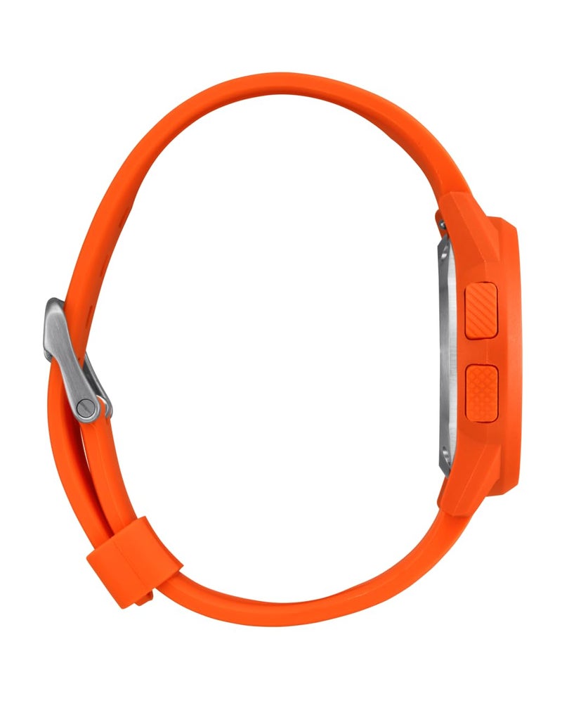 NIXON Disk A1370 - Orange/Orange/Negative - 100m Water Resistant Men's Digital Watch (39mm Watch Face, 20mm Silicone Band) - Image 3