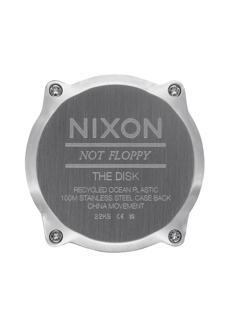 NIXON Disk A1370 - Orange/Orange/Negative - 100m Water Resistant Men's Digital Watch (39mm Watch Face, 20mm Silicone Band) - Image 5