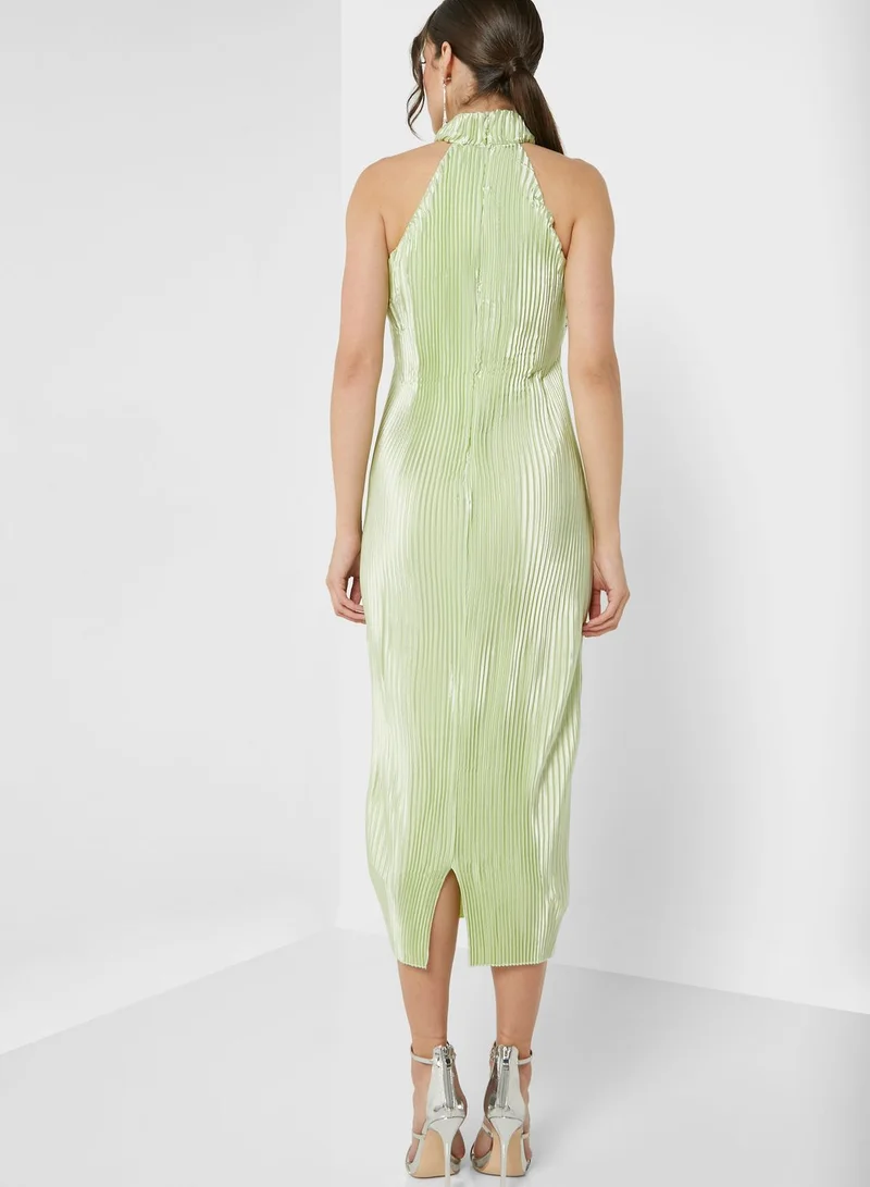 Missguided Halter Neck Knitted Bodycon Dress