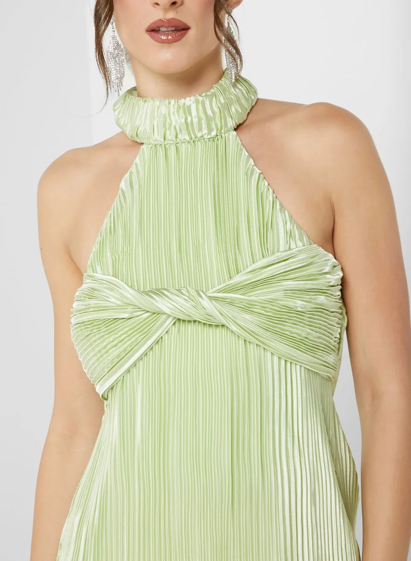 Missguided Halter Neck Knitted Bodycon Dress