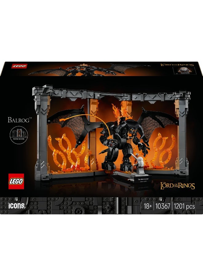 LEGO Icons The Lord Of The Rings: Balrog Book Nook 10367 Toy Building Set - Image 2