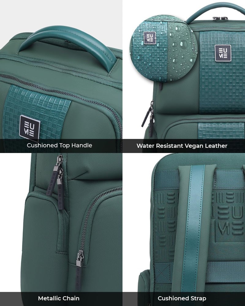 EUME Premium 15.6 in Laptop Bags for Men & Women Office Use | Stylish Backpack Bag | Spacious Backpack for Travelling | 28L Polaris Forest Green - Image 5