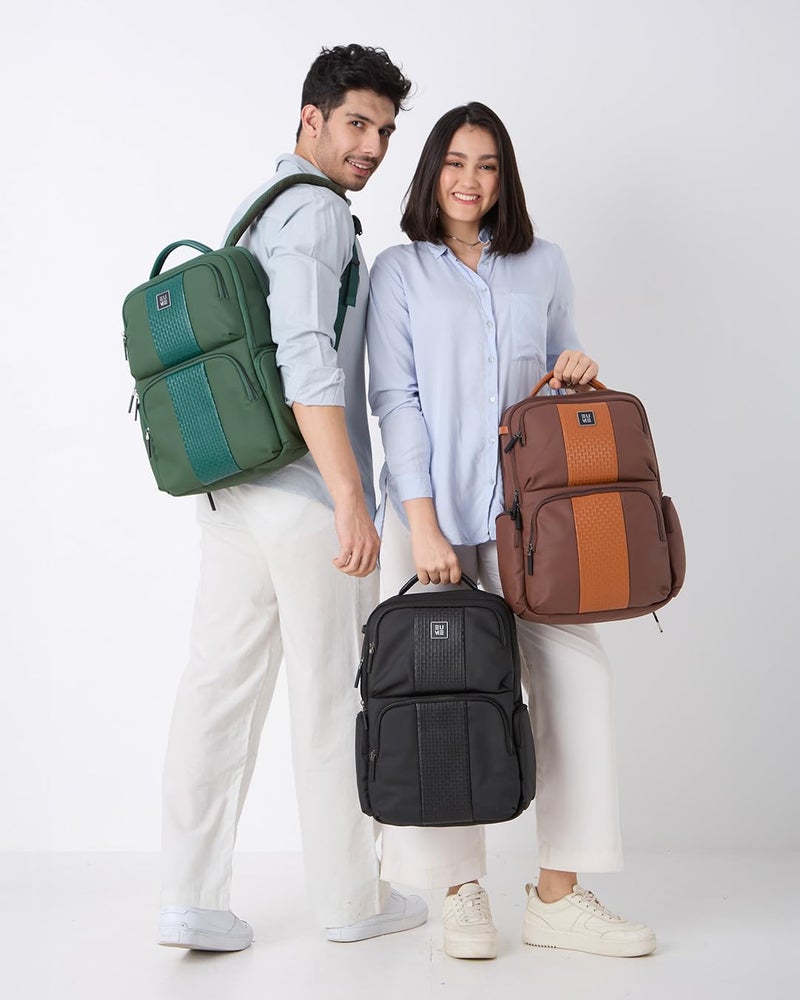 EUME Premium 15.6 in Laptop Bags for Men & Women Office Use | Stylish Backpack Bag | Spacious Backpack for Travelling | 28L Polaris Forest Green - Image 2