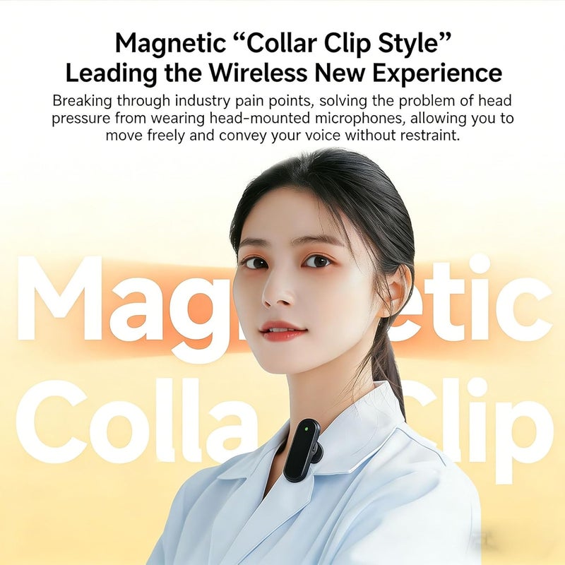 Voice Amplifier with 2 Wireless Lavalier Microphones, Bluetooth Magnetic Clip On Mics, Portable Rechargeable Speaker, for Teaching (Black) - Image 4