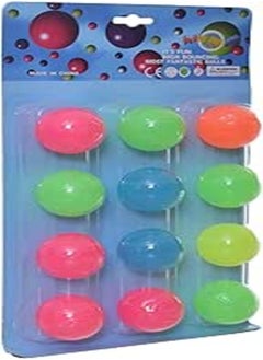 Generic Rubber Balls Set of 12 Pieces 25X19X19Cm Multicolor 