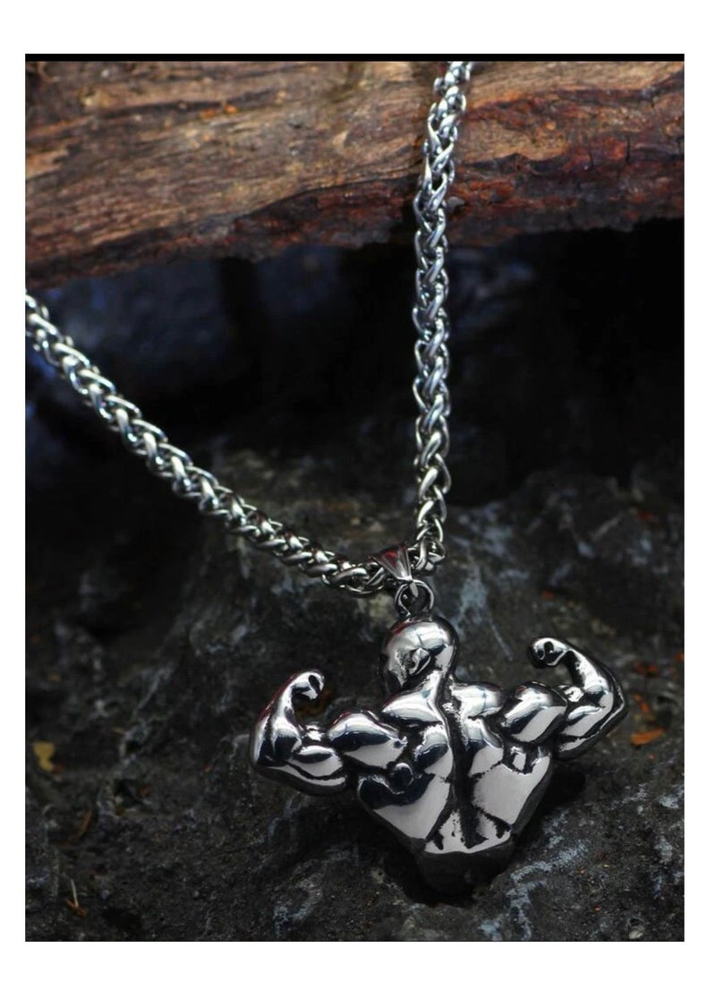 JewelryEveryday - Silver Stainless Steel Necklace For Men Size 60cm - Image 1