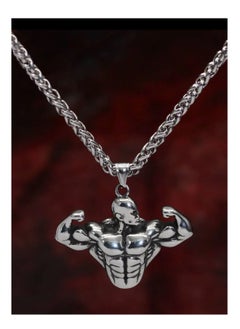 Silver Stainless Steel Necklace For Men Size 60cm