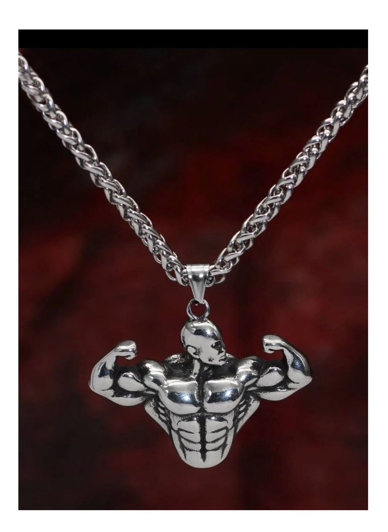 JewelryEveryday - Silver Stainless Steel Necklace For Men Size 60cm - Image 1
