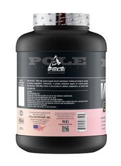 التغذية القطب بروتين مصل الحليب بنسبة 100% من Pole Nutrition، 25 جرامًا من البروتين لدعم العضلات والتعافي - آيس كريم نابوليتان، 5 أرطال (76 حصة)  - Image 2
