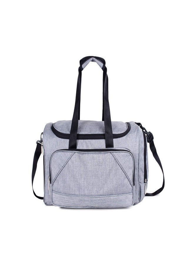 شيبوي حقيبة سفر كبيرة الحجم من البوليستر من سلسلة SHIBUI Eternity، سعة 50 لترًا، متعددة الجيوب، مناسبة للرجال والنساء - رمادي مقاس XL - Image 1