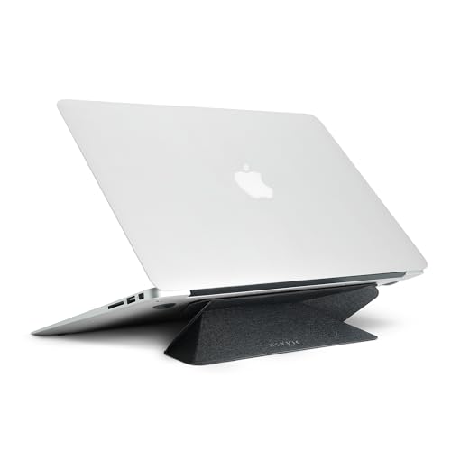 SKYVIK Elev8 Adhesive Adjustable Laptop Stand Ergonomic 2 Angles with Anti Slip Grip Sleek Arc Design - Image 1