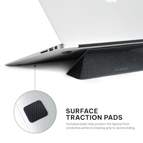 SKYVIK Elev8 Adhesive Adjustable Laptop Stand Ergonomic 2 Angles with Anti Slip Grip Sleek Arc Design - Image 5