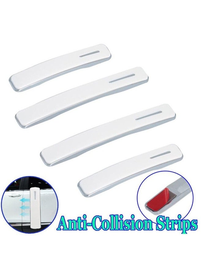 MOB Car Door Edge Guard Reflective Protective Sticker (White) 4PCS M2165 Universal Vehicle Door Scratch Protector Strip Bumper Guard Anti-Collision Adhesive Waterproof Auto Safety Reflector for Cars SUVs Sedans Trucks Vans Door Edge Protection Kit Universal Fit - Image 5
