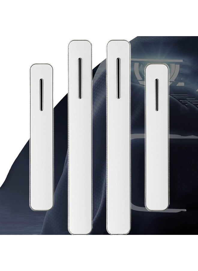 MOB Car Door Edge Guard Reflective Protective Sticker (White) 4PCS M2165 Universal Vehicle Door Scratch Protector Strip Bumper Guard Anti-Collision Adhesive Waterproof Auto Safety Reflector for Cars SUVs Sedans Trucks Vans Door Edge Protection Kit Universal Fit - Image 4