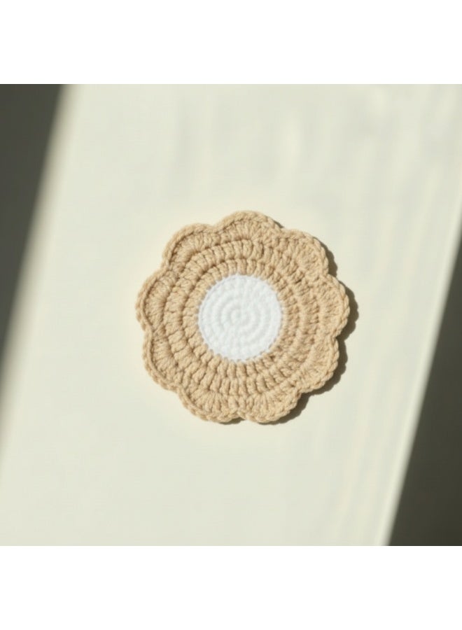 Handmade Crochet Coaster Set – Flower Shape  Coasters for Cups & Mugs | Heat Resistant Table Coasters by Crochka