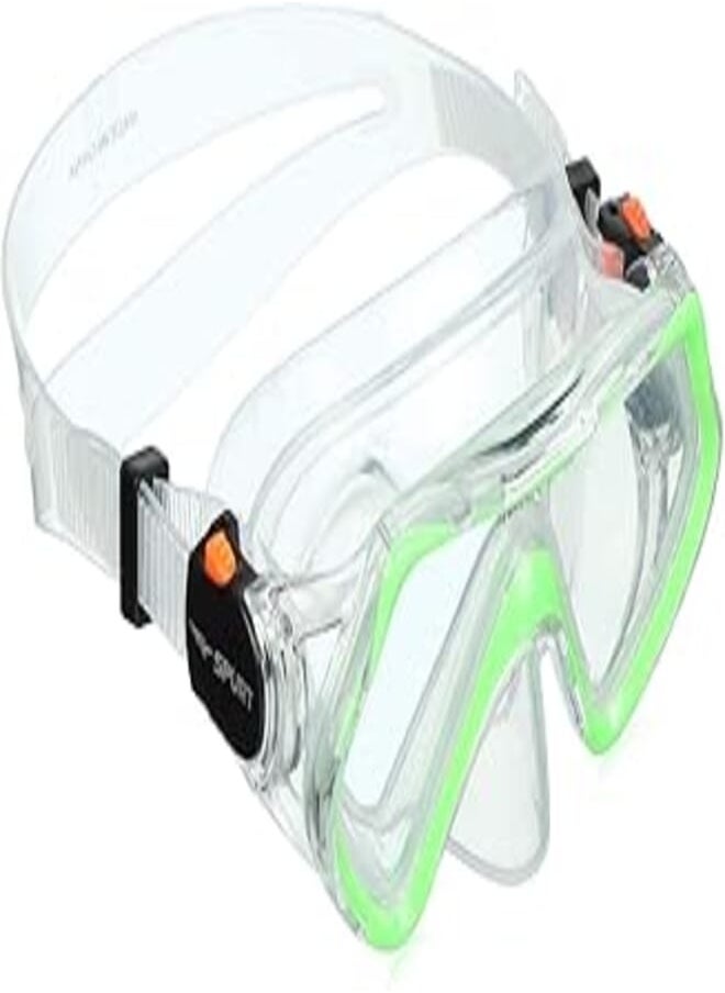Spurt SPURT Snorkeling Mask with Tube M169 (Silicon) Green and Transparent Set of 2 