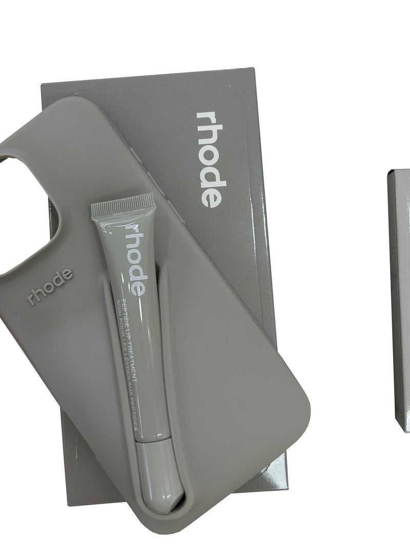 رود حامل شفاه من السيليكون للهواتف المحمولة، غلاف لاصق لملمع الشفاه، حامل شفاه لاصق، جراب خلفي للهاتف، حامل لاصق لهواتف iPhone (رمادي فضائي) - Image 5