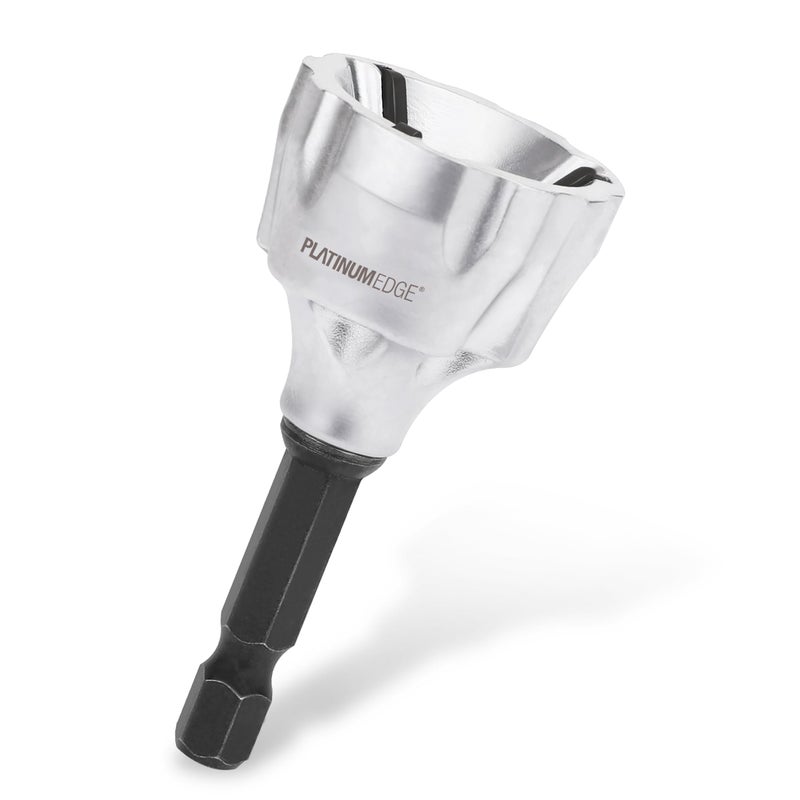 PLATINUMEDGE Deburring External Chamfer Tool, YG8 Carbide Blade, Deburring Drill Bit, Remove Burr Tools, Quick Release 1/4inch Hex Shank, Repairing Damaged Bolts, Fits for 1/8”-3/4” (3mm-19mm) - Image 1