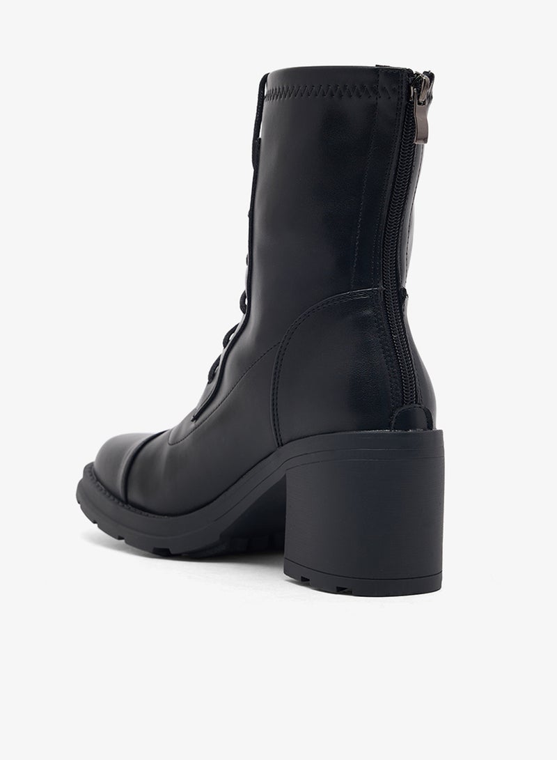 جينجر جزمة للكاحل برباط سميك - Image 3