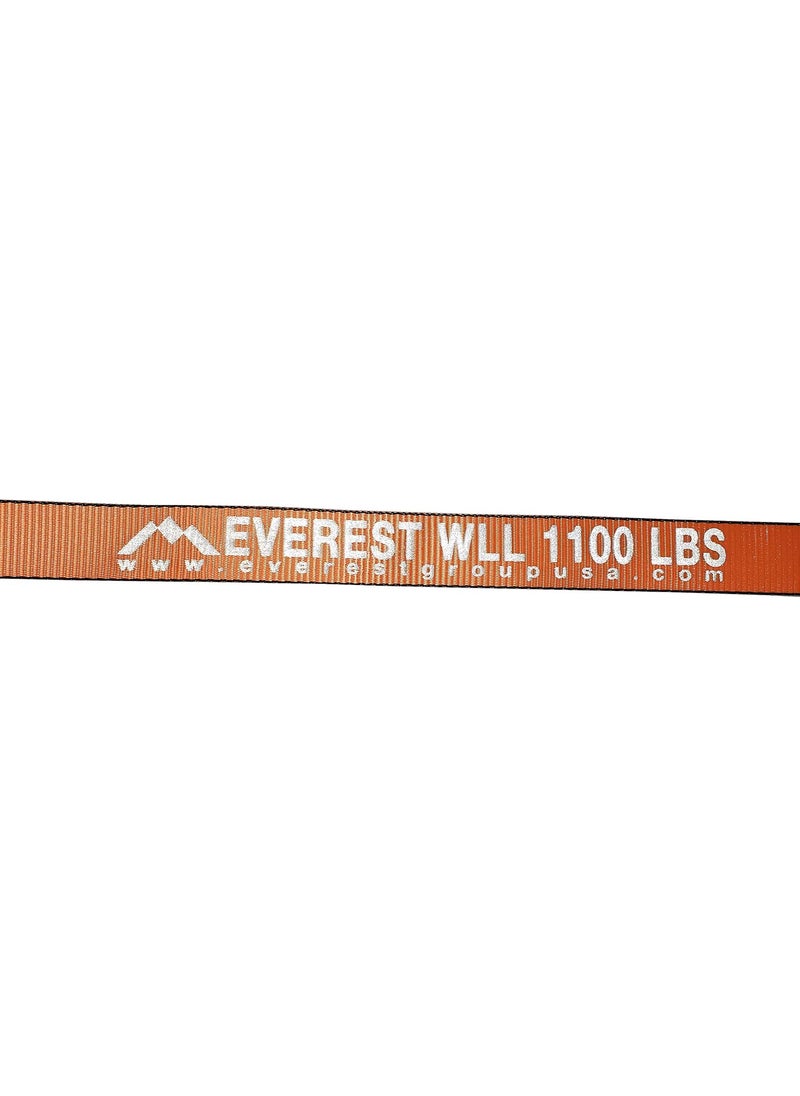 Everest Premium Ergonomic Ratchet Tie Down  2 PK  15 IN  15 FT  1100 LBS Working Load  3300 LBS Break Strength  Cambuckle Alternative  Cargo Straps Perfect for Moving Appliances Lawn Equipment and Motorcycles  - Image 3
