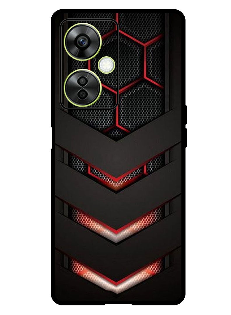 Theodor Protective Case Anti Scratch Shock Proof Bumper Cover For OnePlus Nord CE 3 Lite red & black - Image 1