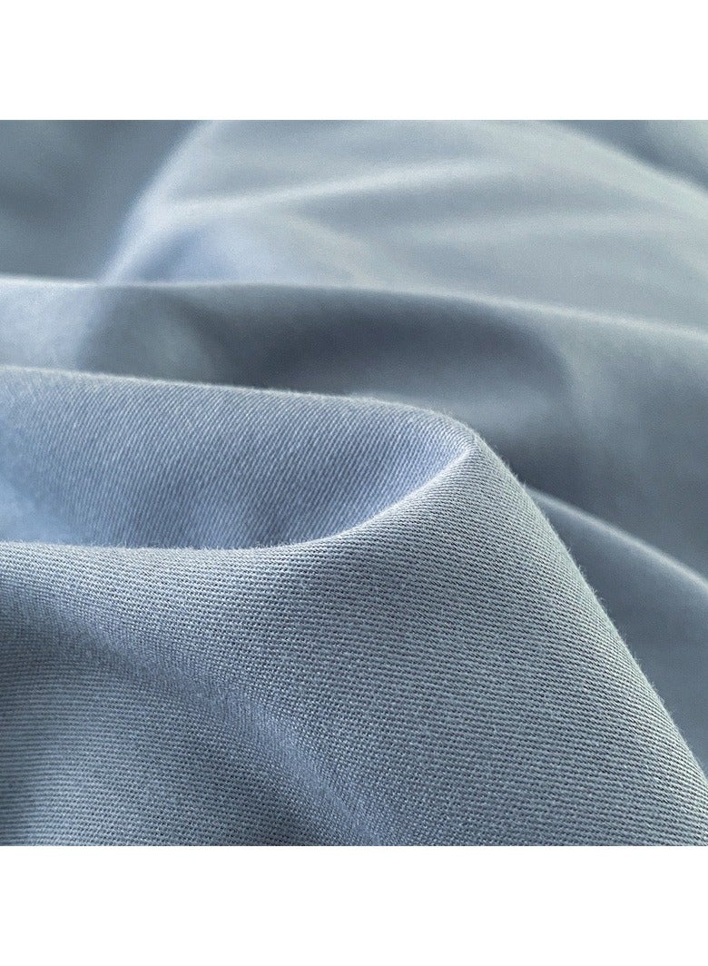 AROAQ Bed Cover Set, Soft Luxurious Pure Bedsheet Set, Long-staple Cotton Simple Solid Color Bed Sheet Quilt Cover Bedding Twill Cotton Set, (pumpkin orange, 1.2m Bed Sheet Three-piece Set ) - Image 2