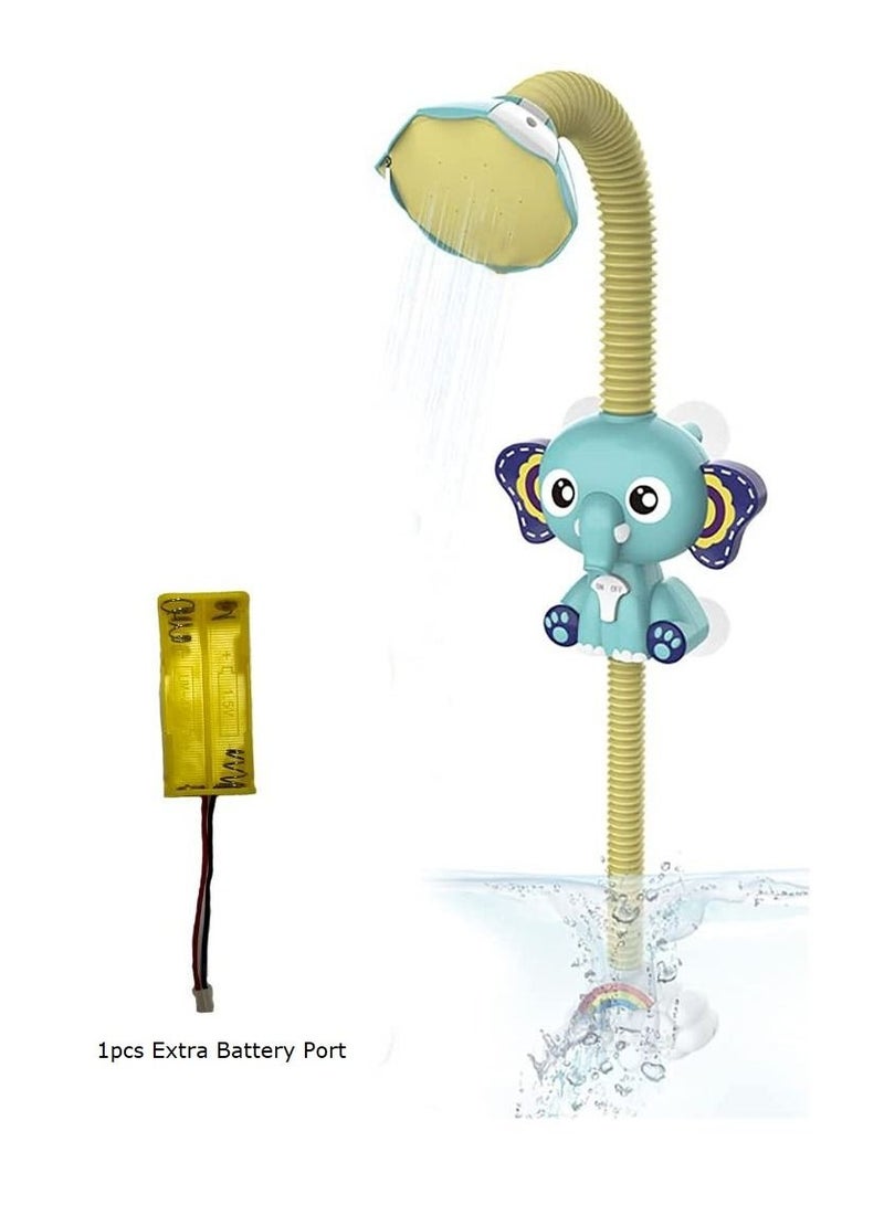 Y&D Fun Elephant Electric Shower Bath Toy with Adjustable Angle Hose and Large Water Output - Image 1