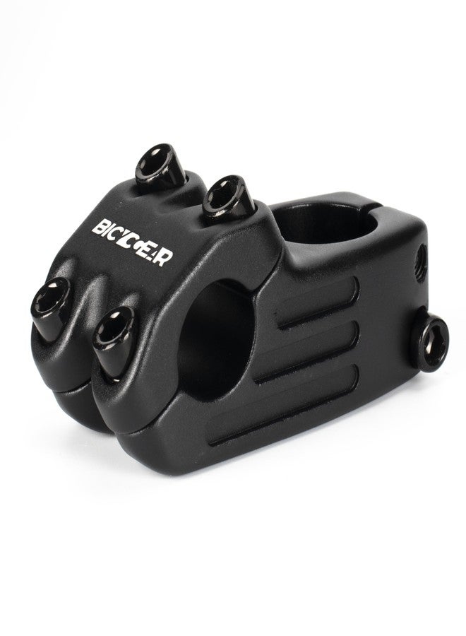BICYCGEAR 22.2 Bike Stem 48mm 0 Degree Short Stem Aluminum Forged Bicycle Handlebar Stem for E Bike Dirt Bike PitBike, BMX, MTB, Sand Blasted, 7/8 inch - Image 1