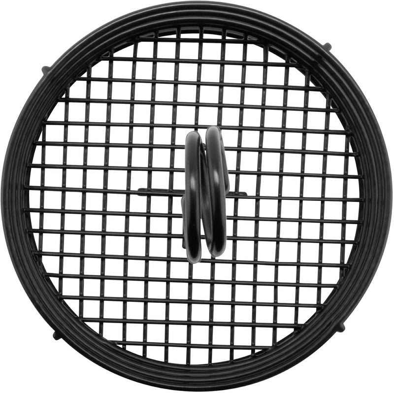 Get G.E.T. 4-31855 Black Round Stainless Steel Condiment Caddy Iron Polyethylene Coated Table Caddies Collection, 7.5" - Image 2