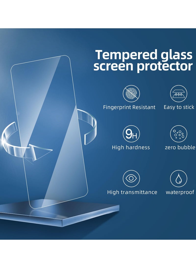 3 عبوات مصممة لهاتف iPhone 15 Pro Max، (6.7 بوصة) واقي شاشة من الزجاج المقسى، صديق للحافظة ومقاوم للغاية - Image 5