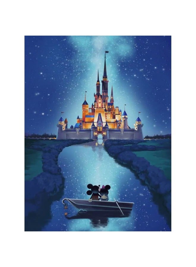 JAKI (30cm x 41cm, castle) - DIY 5D Diamond Painting by Number Kits, Crystal Rhinestone Diamond Embroidery Paintings Pictures Arts Craft for Home Wall Decor (Castle) - Image 1