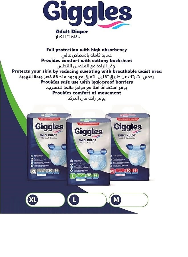 giggles Adult Pants Diapers L Size - Image 2