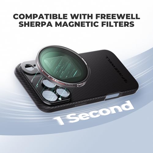 FREEWELL Pro Filmmaker Case for iPhone 17 Pro Max Magnetic Filter 17mm Lens Mount Black - Image 3