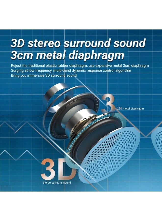 Portable Bluetooth Speaker, Wireless Speaker with Auto-Changing LED Lights, TWS Speaker, Mini Speaker for Teens, Men, Women, Office, and Home - Image 4