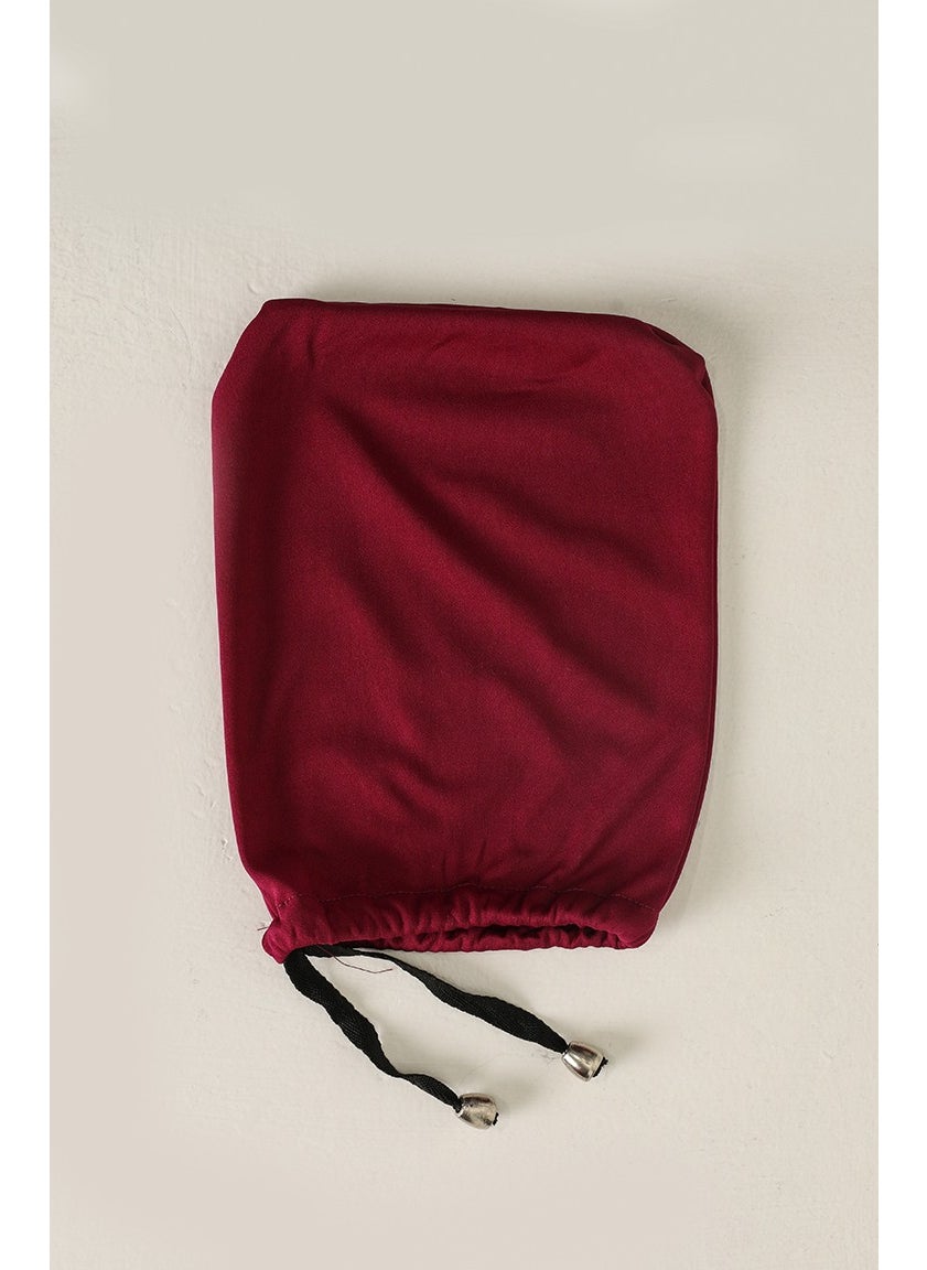 Sefa Merve - Large Size Practical Prayer Dress with Bag 1975-04 Plum - Image 1