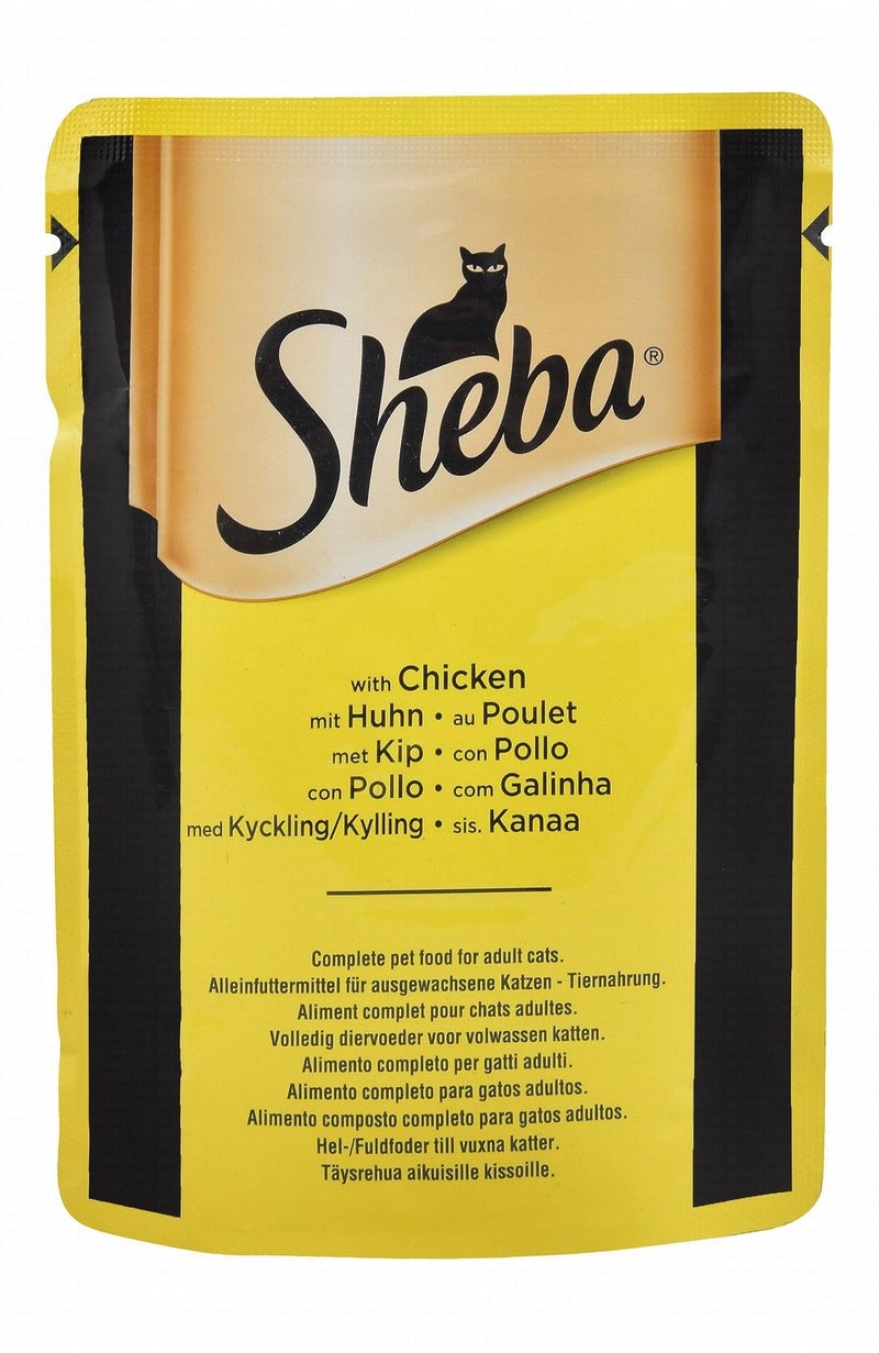 Sheba Wet Cat Food with Chicken for Adult Cats - 85 gr - Image 1