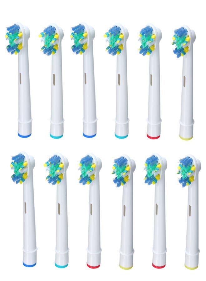 12pcs Replacement Brush Heads Compatible with Braun Oral-B Electric Toothbrushes Sensitive Gum Care Brush Heads Fit for Floss - Image 1