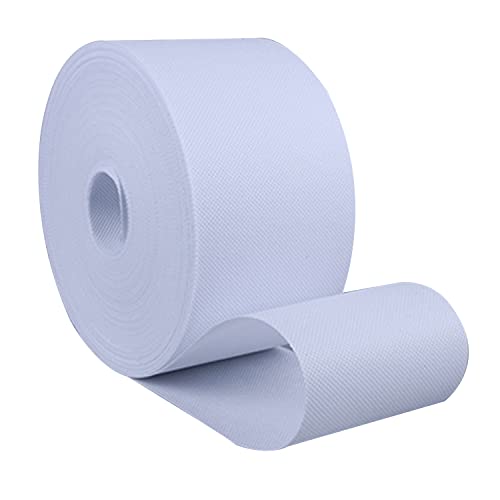 UNIQUELLA UNIQUELLA Curtain Tape Wide 4 Inch 25 Meters Thick Quality Non Woven Fabric Plain Curtain Tape for 20 Curtains 25 Meter White Without Holes Cut Holes As Per Requirement  - Image 1