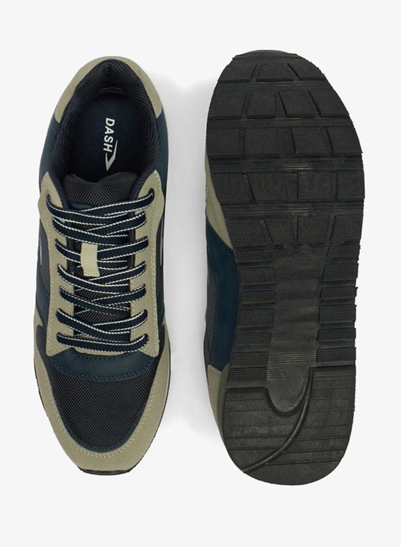 Dash Men's Colourblock Sports Shoes with Lace-Up Closure - Image 5