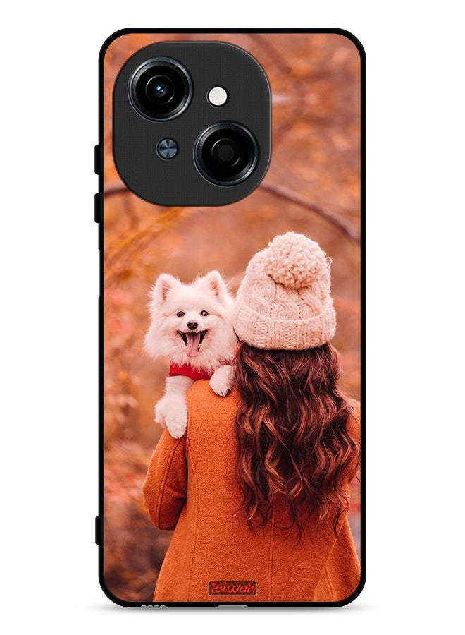 Tolwak Tecno Spark Go 1 4G Protective Case Cover Holding Puppy - Image 1