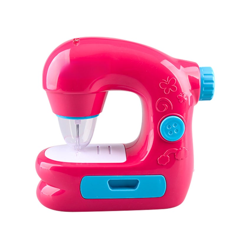 Mini Sewing Machine Toy Kit for Kids Beginners, 22pcs Portable Electric Sewing Machine with Sewing Kit, Light and Finger Guard, Birthday Christmas Gift for Kids Girls 4-12 - Image 1