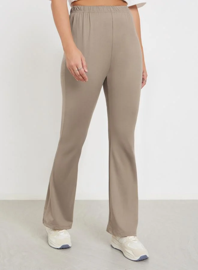 ستايلي ليقنز واسع بخصر مطاطي