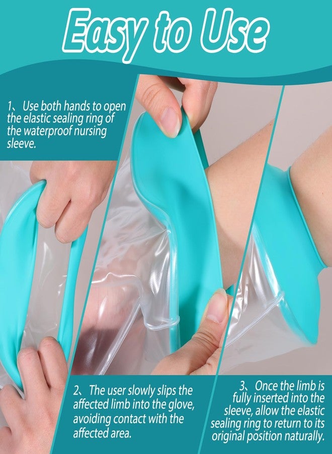 Aeaocvo Cast Covers for Shower Arm, Waterproof Arm Cast Covers for Shower Adult, Reusable Comfortable Watertight Protection, Bandage Sleeve Bags for Hands, Fingers, Wrists, Elbow - Image 5