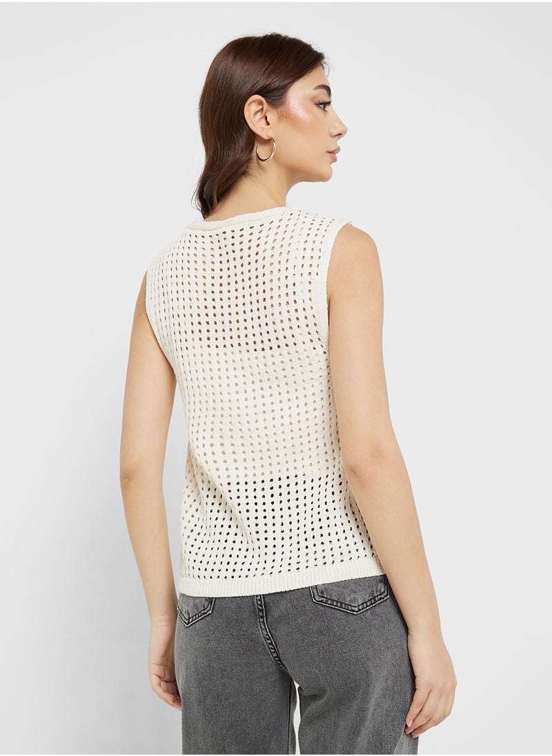 ONLY Onlannasofia Life Sl Vest Knt  - Image 2