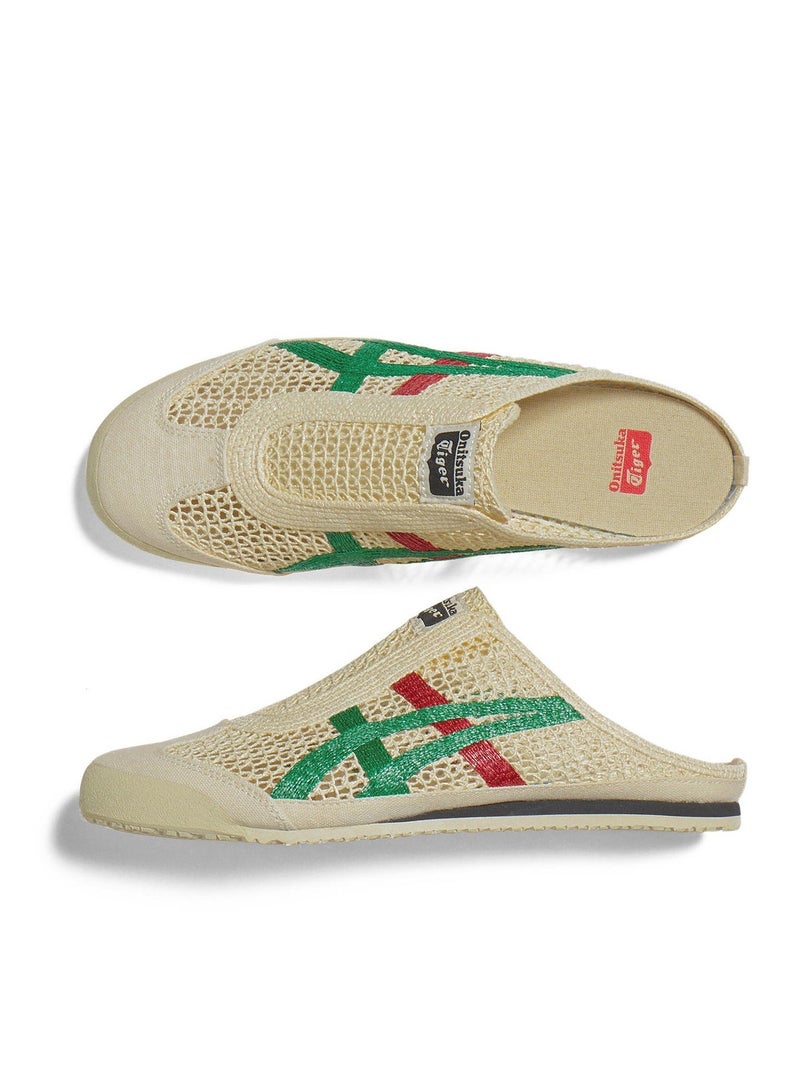 Onitsuka Tiger Sabot Slip-On Athletic Sandals - Brown/Green for Men/Women/Students - Image 2