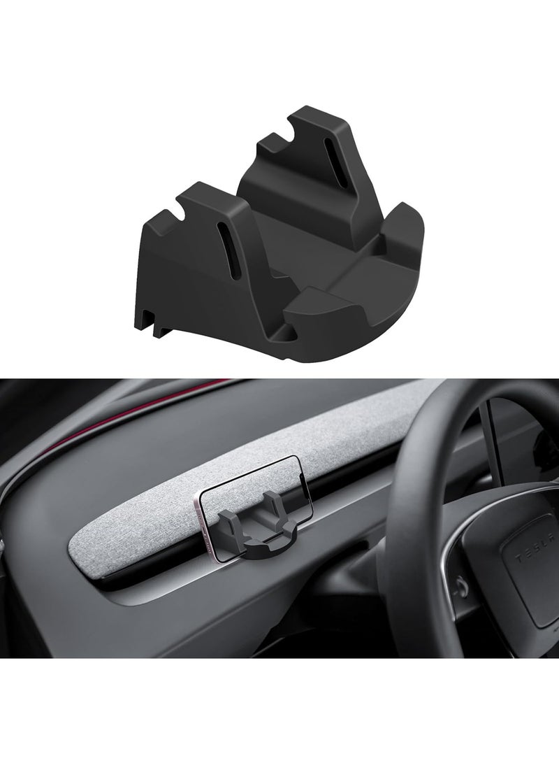 Oasisgalore Car Phone Mount Holder for 2025 Tesla Model 3，Silicone Smartphone Bracket for 2024 2025 Tesla Model 3 New Model Y Juniper Accessories - Image 1