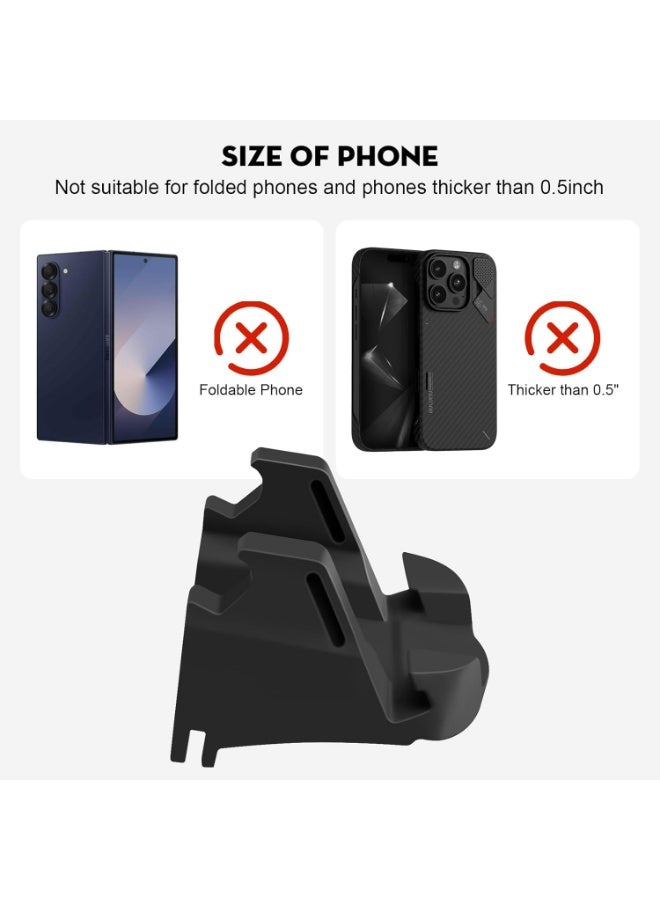 Oasisgalore Car Phone Mount Holder for 2025 Tesla Model 3，Silicone Smartphone Bracket for 2024 2025 Tesla Model 3 New Model Y Juniper Accessories - Image 3