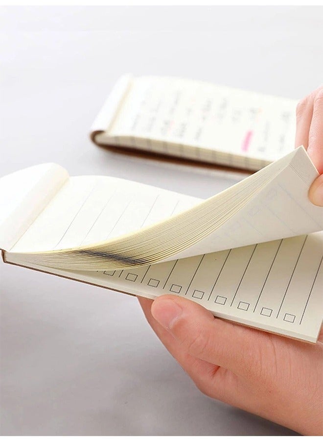 3 قطع دفتر ملاحظات قائمة المهام اليومية، مفكرة ريترو للطلاب والمكتب، مخطط قائمة المهام للتنظيم اليومي، ورق كرافت، 70x140 ملم - Image 2