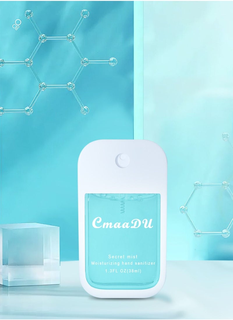CmaaDu - Hand Sanitizer Spray Hydrating Portable Travel Friendly Effective Anti-Bacterial Quick-Drying Perfume Hand Sanitizer to Inhibit Bacteria and Protect Health 38ML - Image 1