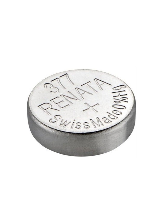 Renata 5- Pieces Watch Batteries 377 Swiss Made SR626SW Silver 1.55 V - Image 1